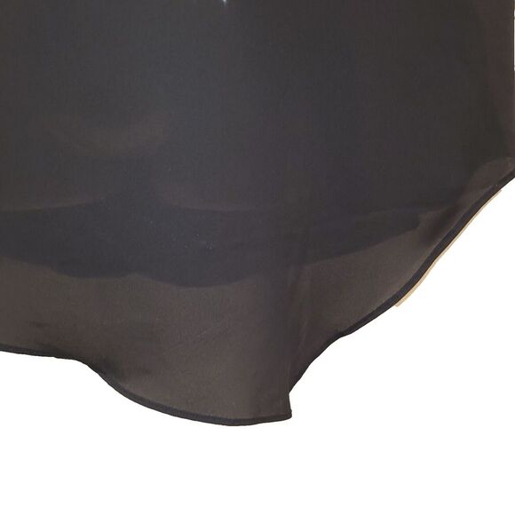 Sami & Jo Plus Size 2X Black Sheer Blouse Sleeveless Asymmetrical Hem Office - Picture 7 of 15
